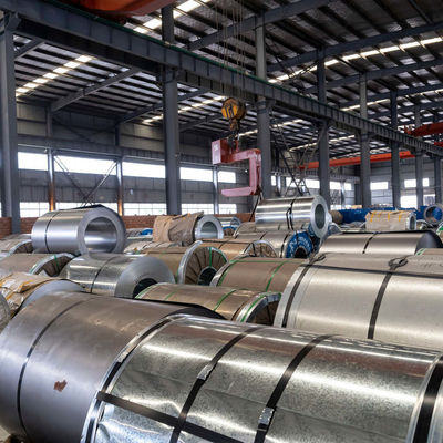 Custom Dx51d Dx52d Dx53d q235 Galvanisierte Stahlspule mit regelmäßigen Spangeln und leicht geölter oder nicht geölter Oberfläche