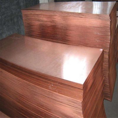 Nichtlegierte Kupferplatte C1100 mit einer Dicke von 0,1 mm und einer Breite von 20-2500 mm für eine Mindestbestellung von einer Tonne